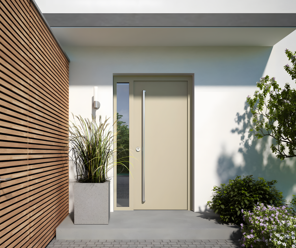 ציפוי טפטים לדלתות שמנת